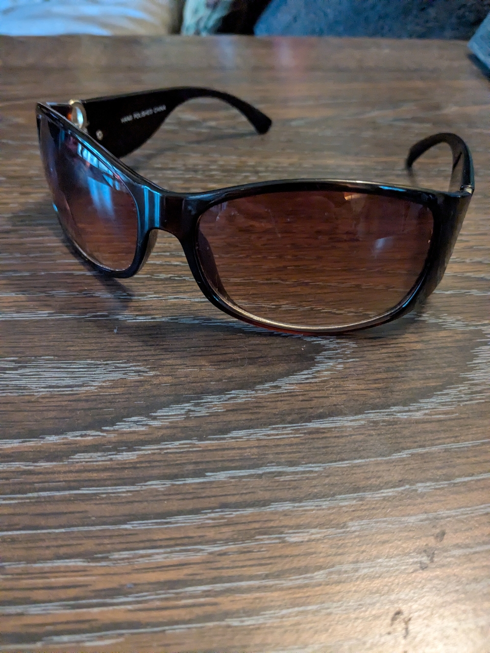 Wide Armed Sunglasses - Brown Frame with Brown Lenses